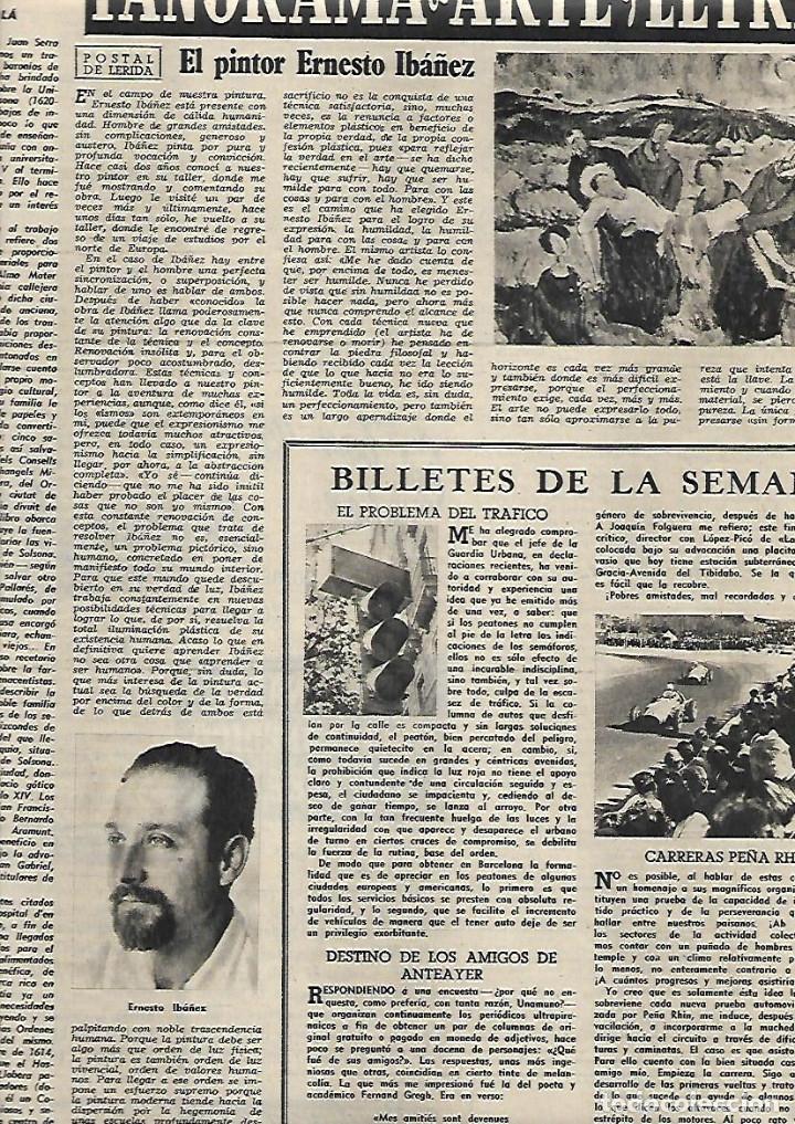 Collezionismo: A&Ntilde;O 1954 RECORTE PRENSA PINTURA EL PINTOR ERNESTO IBA&Ntilde;EZ