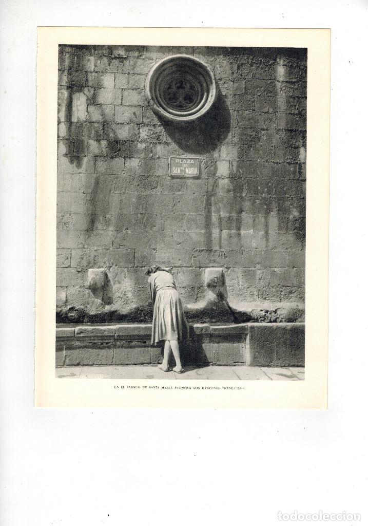 Sammelleidenschaft Papier: A&Ntilde;O 1961 RECORTE PRENSA FOTOGRAFIA FUENTES PUBLICAS PLAZA DE SANTA MARIA BARCELONA FOTO RAMON DIMAS