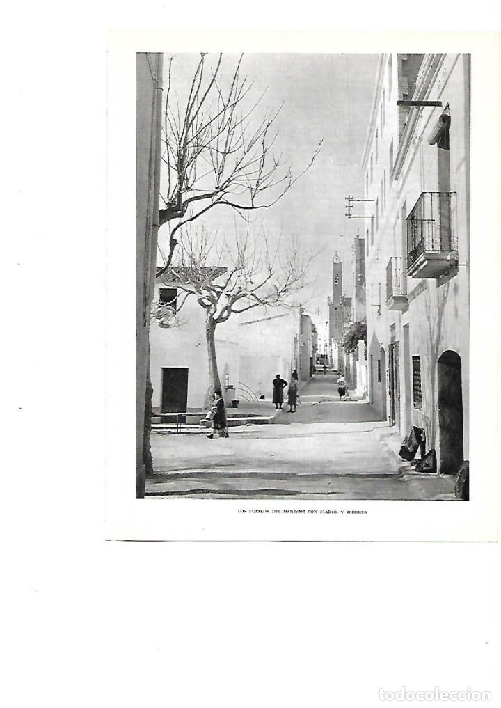 Colecionismo: A&Ntilde;O 1961 RECORTE PRENSA FOTOGRAFIA CALLE TIPICA PUEBLO DEL MARESME FOTOGRAFO CATALA ROCA