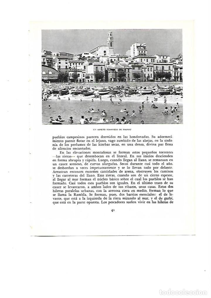 Sammelleidenschaft Papier: A&Ntilde;O 1961 RECORTE PRENSA FOTOGRAFIA EL MASNOU PLAYA BARCAS FOTOGRAFIA CATALA ROCA