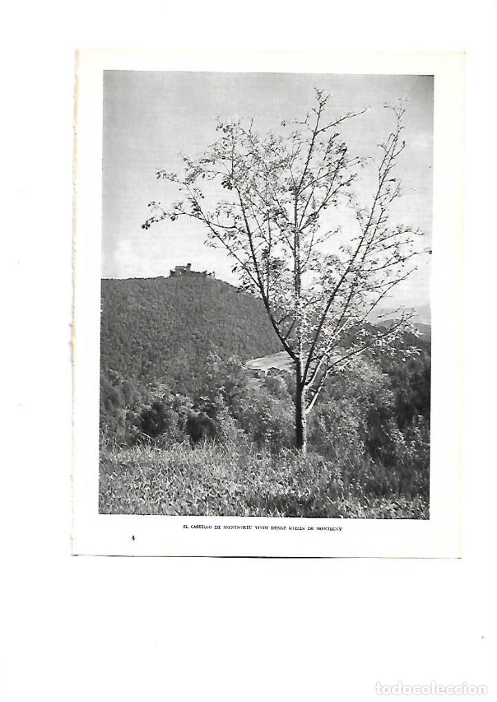 Sammelleidenschaft Papier: A&Ntilde;O 1961 RECORTE PRENSA FOTOGRAFIA CASTILLO DE MONTSORIU DESDE RIELLS DE MONTSENY ESTUDIOS AFI FOTO