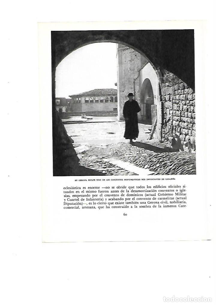 Collezionismo: A&Ntilde;O 1961 RECORTE PRENSA FOTOGRAFIA GIRONA IGLESIA CONJUNTO MONUMENTAL SACERDOTE MINISTERIO EDUCACION