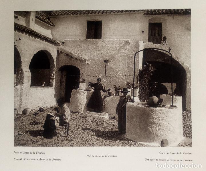 Collectionnisme: PATIO EN ARCOS DE LA FRONTERA (CADIZ) Y MEZQUITA-CATEDRAL DE CORDOBA - LAMINA DE 1922