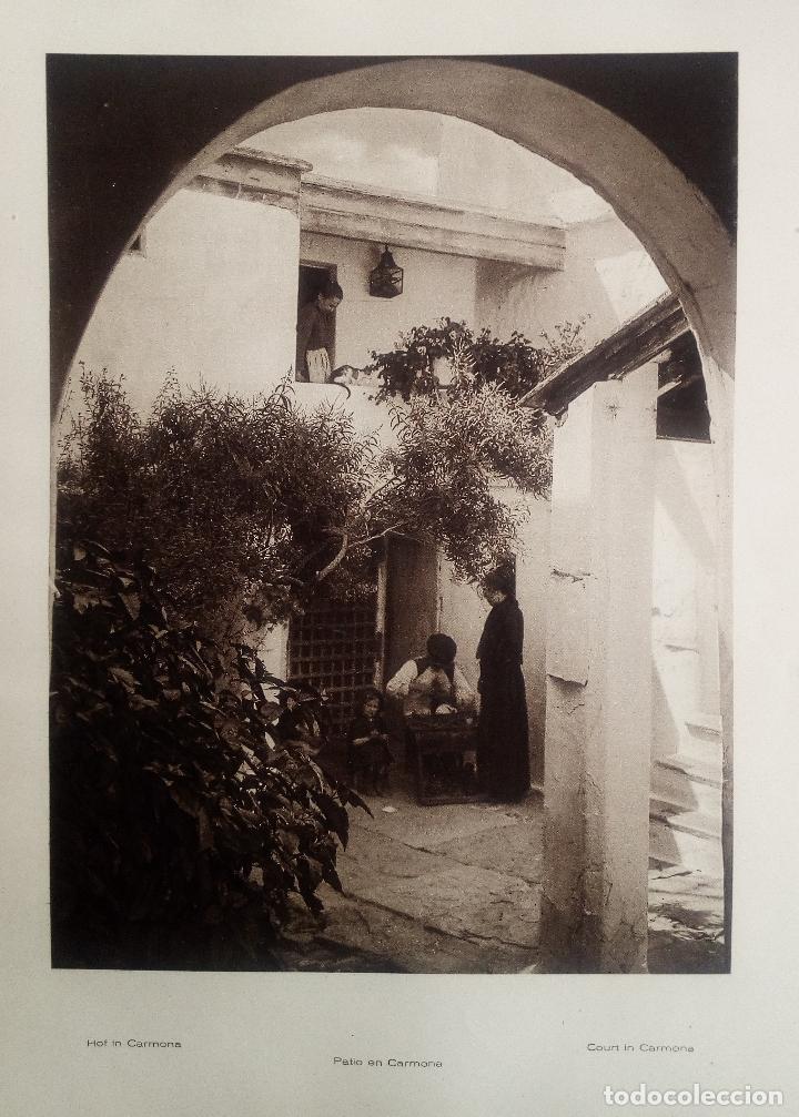 Collectionnisme: PATIOS EN CARMONA (SEVILLA) Y ANDUJAR (JAEN) - LAMINA DE 1922