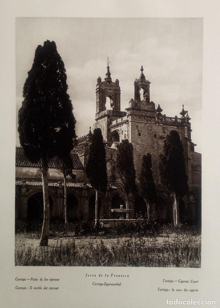 Collectionnisme: JEREZ DE LA FRONTERA, CARTUJA (CADIZ) Y ECIJA, PALACIO MARQUES PE&Ntilde;AFLOR (SEVILLA)  - LAMINA DE 1922