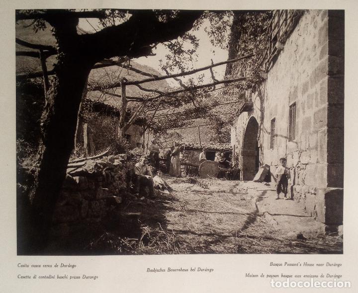 Collectionnisme: CASITA VASCA CERCA DE DURANGO (VIZCAYA) Y MOLINO VASCO - LAMINA DE 1922