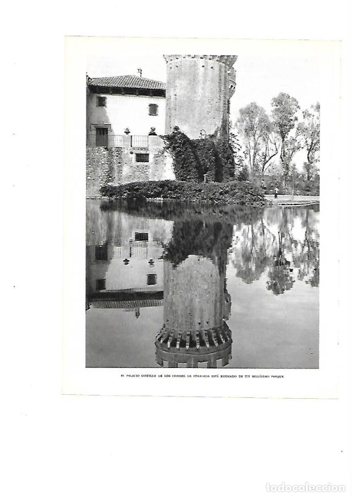 Colecionismo: A&Ntilde;O 1961 RECORTE PRENSA FOTOGRAFIA PALACIO CASTILLO PERELADA FOTO ARCHIVO MAS