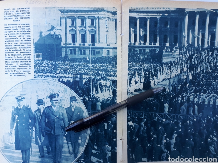 Coleccionismo: Argentina. Concentraci&oacute;n infantil en Buenos Aires / Publicidad Chrysler. 1934