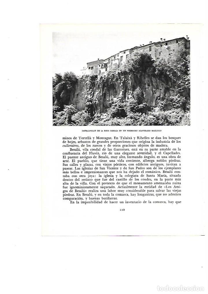 Colecionismo: A&Ntilde;O 1961 RECORTE PRENSA FOTOGRAFIA CASTELLFOLLIT DE LA ROCA FOTO CATALA ROCA