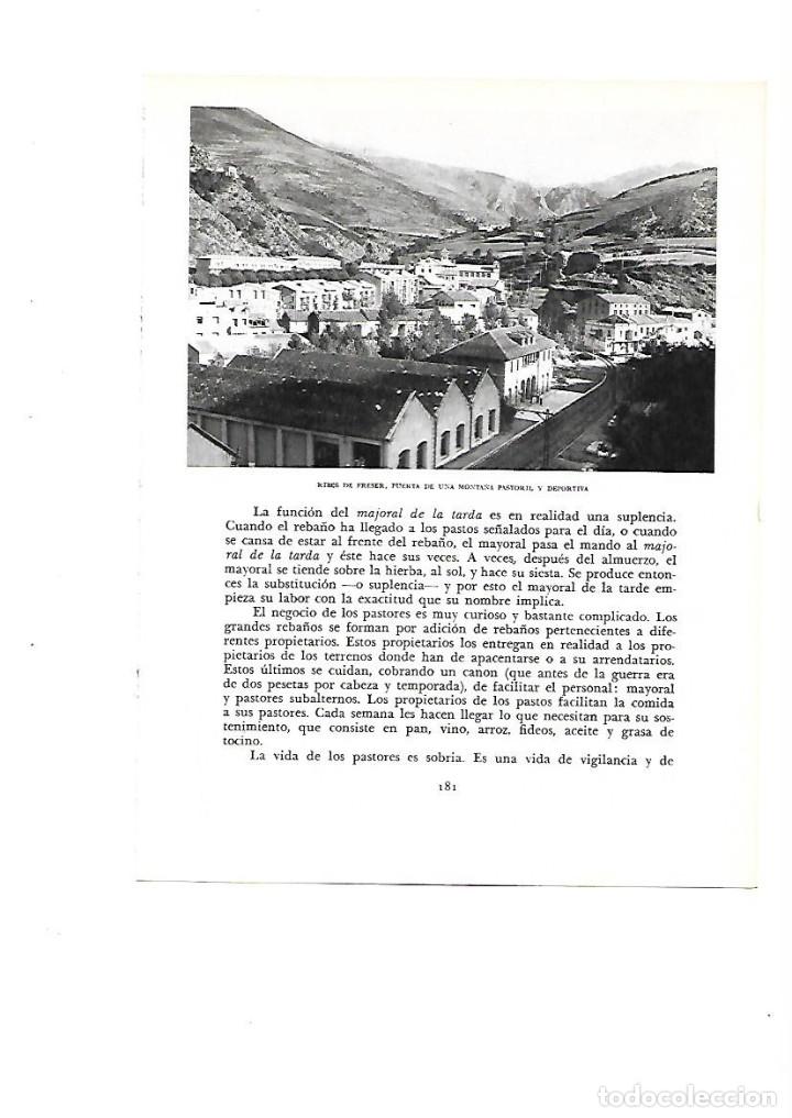 Coleccionismo: A&Ntilde;O 1961 RECORTE PRENSA FOTOGRAFIA RIBES DE FRESER ESTACION DE TREN FERROCARRIL CAMPA&Ntilde;A PUIGFARRAN
