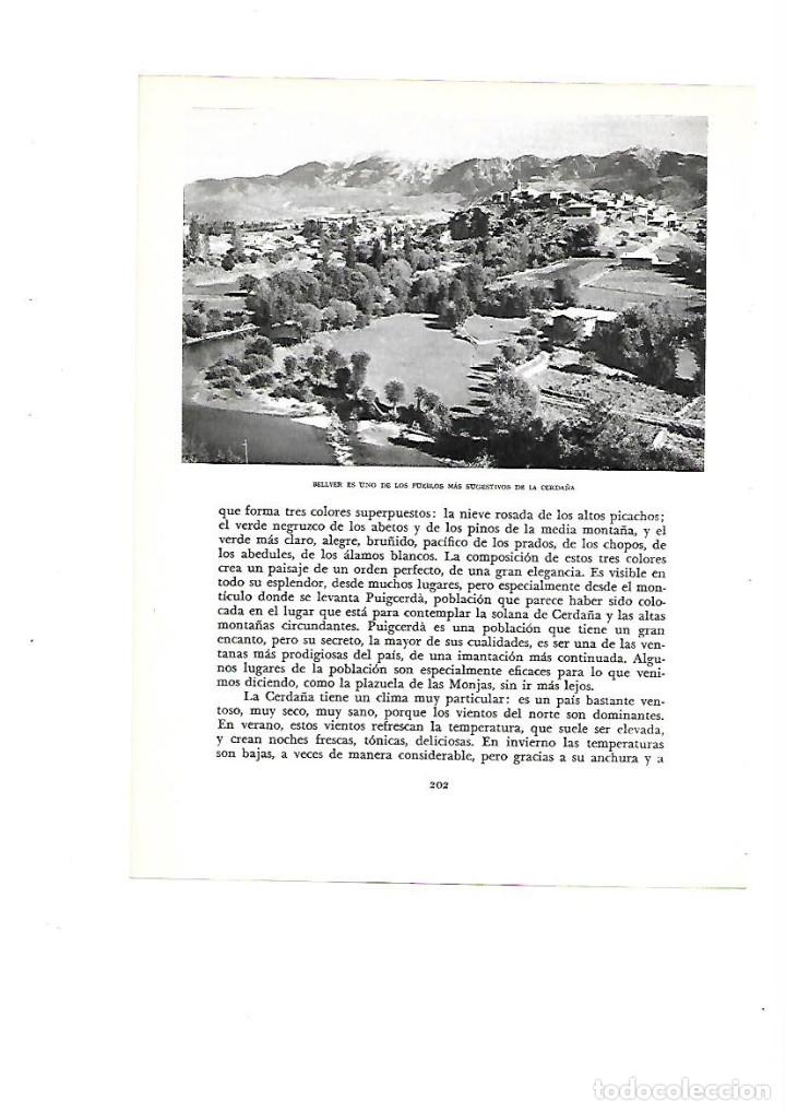 Colecionismo: A&Ntilde;O 1961 RECORTE PRENSA FOTOGRAFIA BELLVER CERDANYA CERDA&Ntilde;A FOTO CAMPA&Ntilde;A Y PUIGFARRAN