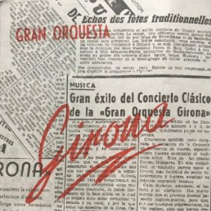 Díptico Gran orquesta Girona 10x14,5 cm