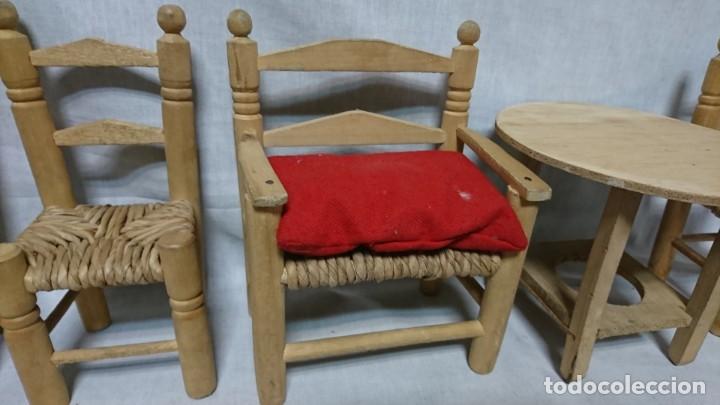 Coleccionismo: LOTE MOBILIARIO VINTAGE PARA MU&Ntilde;ECA EN MADERA - Foto 3
