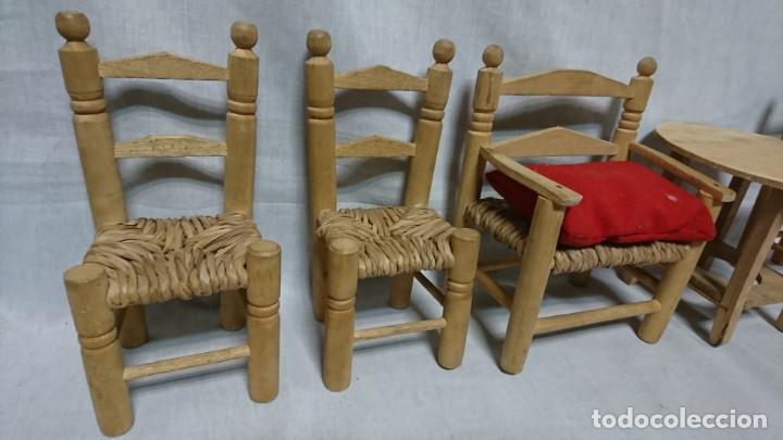 Coleccionismo: LOTE MOBILIARIO VINTAGE PARA MU&Ntilde;ECA EN MADERA - Foto 4