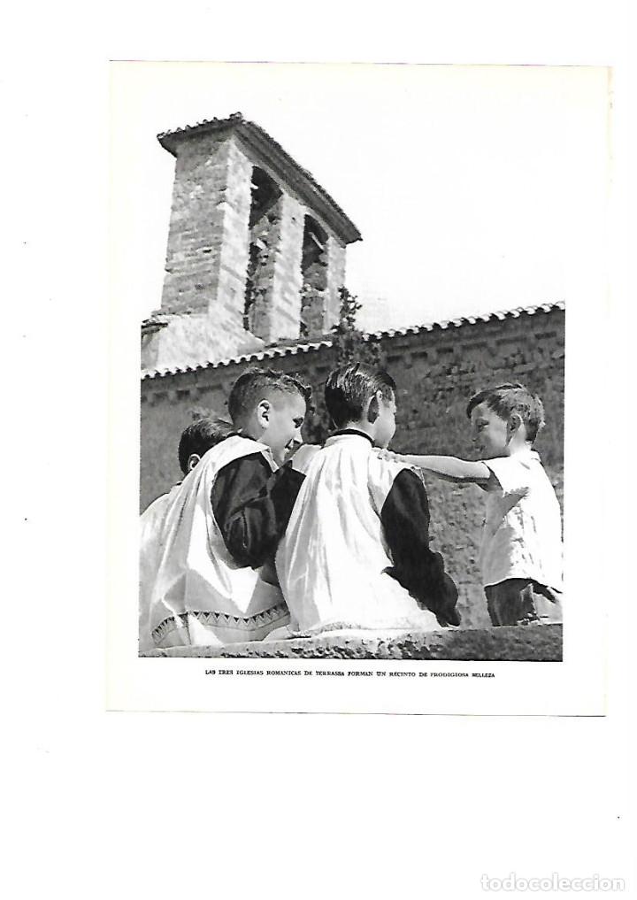 Colecionismo: A&Ntilde;O 1961 RECORTE PRENSA IGLESIA ROMANICA ROMANICO TERRASSA MONAGUILLOS ESCOLANETS TARRASA