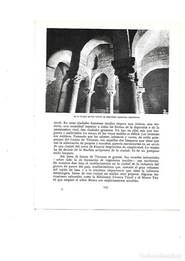 Collecting paper: A&Ntilde;O 1961 RECORTE PRENSA FOTOGRAFIA IGLESIA SANT MIQUEL TERRASSA TARRASA VISIGOTICO ROMANICO