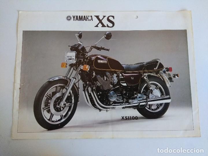 Coleccionismo: CARTEL PUBLICIDAD YAMAHA XS650/XS1100.A DOBLE CARA.