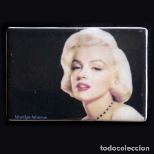 Coleccionismo: IMAN PORCELANA NEVERA - MARILYN MONROE - Foto 1