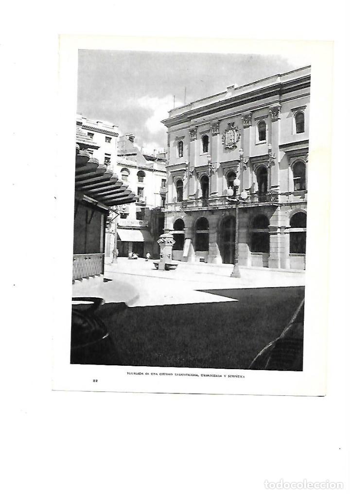 Collezionismo: A&Ntilde;O 1961 RECORTE PRENSA FOTOGRAFIA IGUALADA PLAZA DEL AYUNTAMIENTO MUSEO DE LA PIEL
