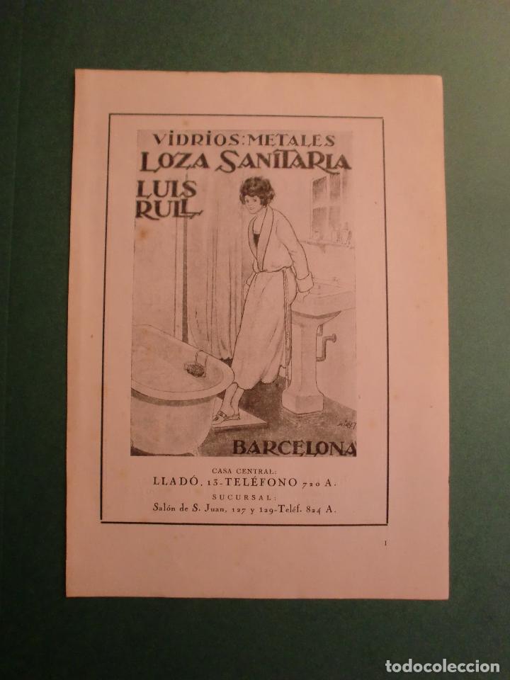 Collectionnisme: VIDRIOS METALES LOZA SANITARIA LUIS RULL BARCELONA - E.F. ESCOFET Y CIA. MOSAICOS - 1.928