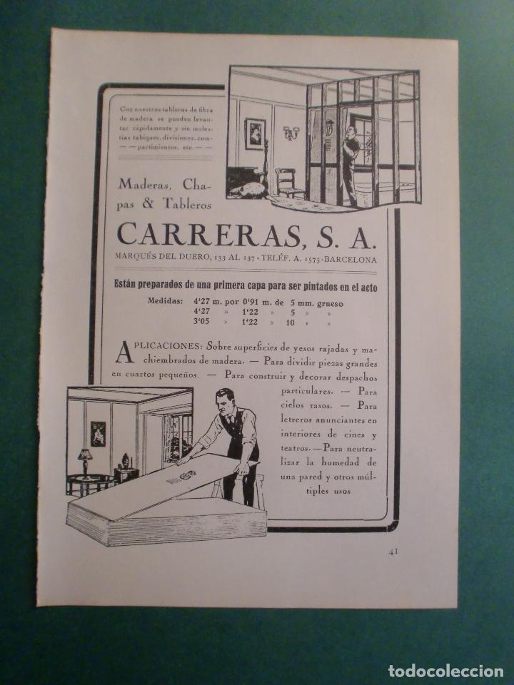 Sammelleidenschaft Papier: MADERAS CHAPAS TABLEROS CARRERAS S.A. BARCELONA - 1.928