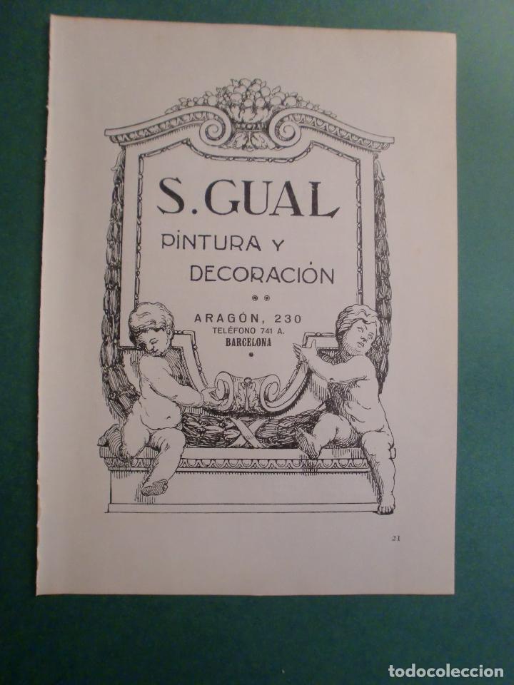 Collecting paper: S. GUAL PINTURA Y DECORACI&Oacute;N - BARCELONA - 1.928
