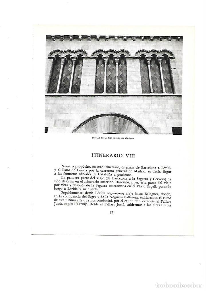 Colecionismo: A&Ntilde;O 1961 RECORTE PRENSA FOTOGRAFIA DETALLE DE LA CASA SOBIES DE TARREGA
