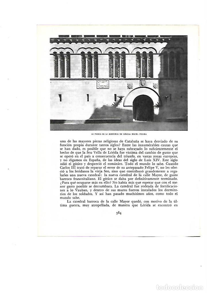 Sammelleidenschaft Papier: A&Ntilde;O 1961 RECORTE PRENSA FOTOGRAFIA LERIDA LLEIDA LA PAERIA PATIO DEL HOSPITAL