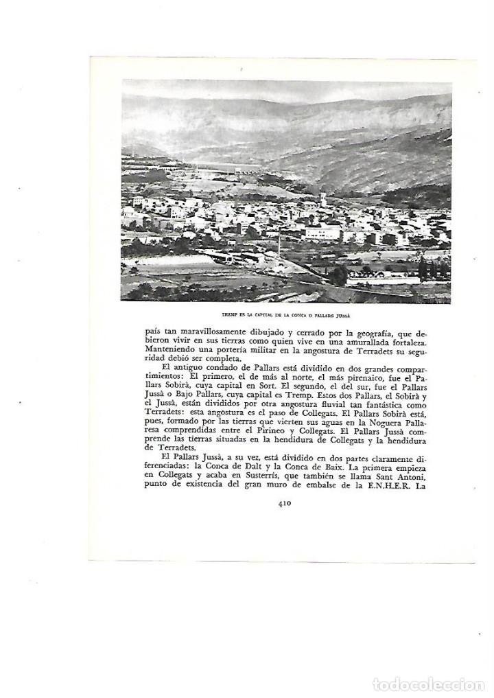 Collecting paper: A&Ntilde;O 1961 RECORTE PRENSA FOTOGRAFIA VISTA GENERAL DE TREMP PALLARS JUSSA