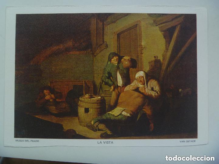 Coleccionismo: LAMINA DE PINTURA DE VAN OSTADE , LA VISTA. MUSEO DEL PRADO. REGALO LABORATORIOS MADE.. 16,5 x 24 CM