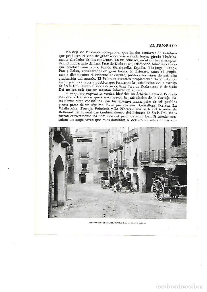 Sammelleidenschaft Papier: A&Ntilde;O 1961 RECORTE PRENSA FOTOGRAFIA FALSET PLAZA ARCOS PORTICOS CARROS