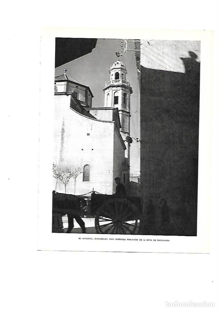 Collecting paper: A&Ntilde;O 1961 RECORTE PRENSA FOTOGRAFIA EL VENDRELL CARRO IGLESIA CAMPANARIO