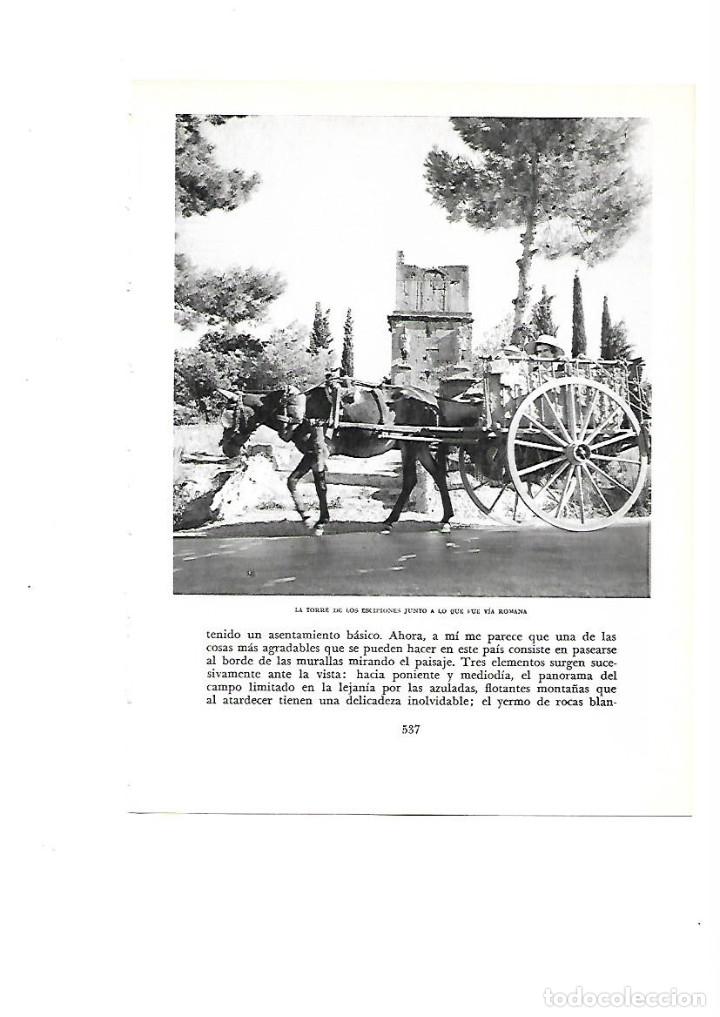 Colecionismo: A&Ntilde;O 1961 RECORTE PRENSA FOTOGRAFIA TARRAGONA TORRE DE LOS ESCIPIONES VIA ROMANA CARRO
