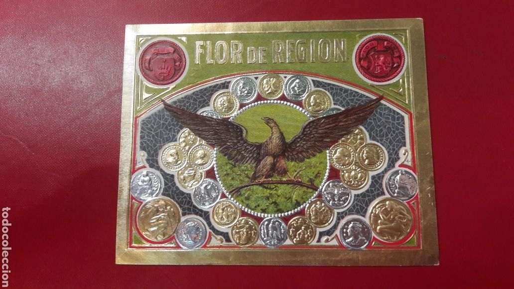 Coleccionismo: Eiqueta Cartel Flor de Region Tabacos