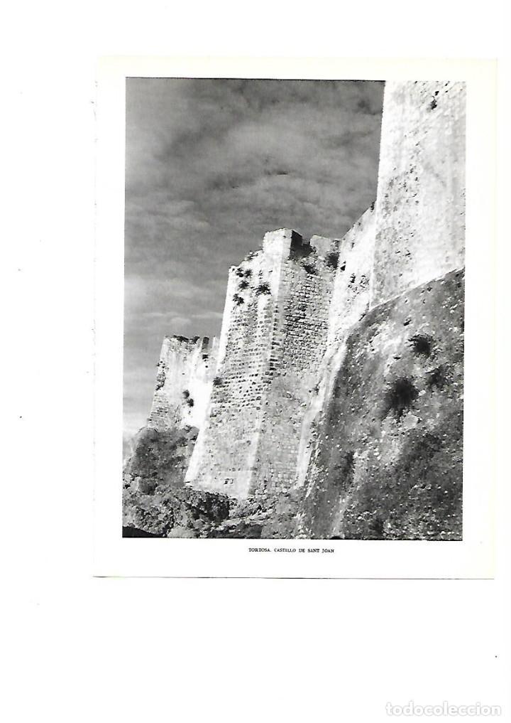 Colecionismo: A&Ntilde;O 1961 RECORTE PRENSA FOTOGRAFIA TORTOSA CASTILLO CASTELL DE SANT JOAN