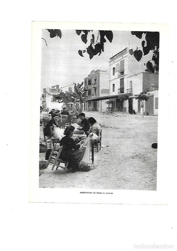 Collezionismo: A&Ntilde;O 1961 RECORTE PRENSA FOTOGRAFIA ANIMADA ALCANAR REMENDANDO LAS REDES EN LA CALLE PESCA