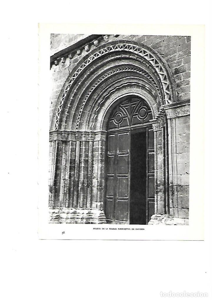 Sammelleidenschaft Papier: A&Ntilde;O 1961 RECORTE PRENSA FOTOGRAFIA GANDESA TERRA ALTA PUERTA IGLESIA PARROQUIAL