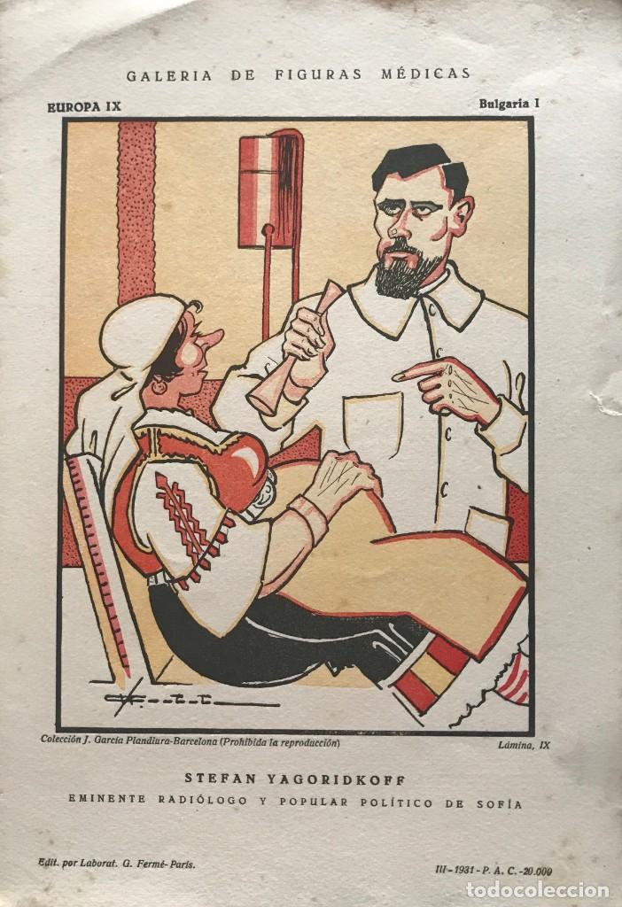 1931 Galería de figuras médicas. Dr. Stefan Yagoridkoff. Lámina IX. 16,6x23,7 cm