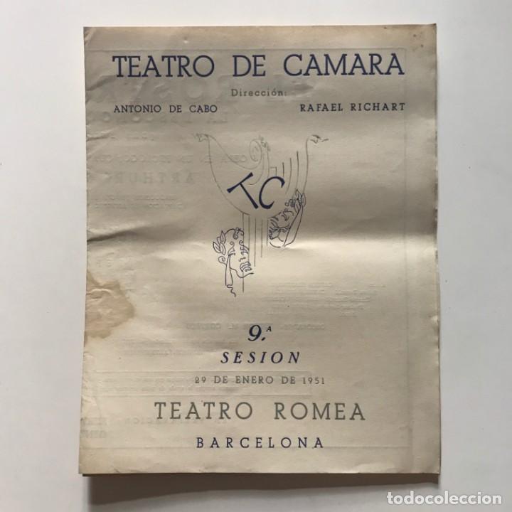 1951 Teatro Romea. Teatro de Camara 21,9x27,5 cm