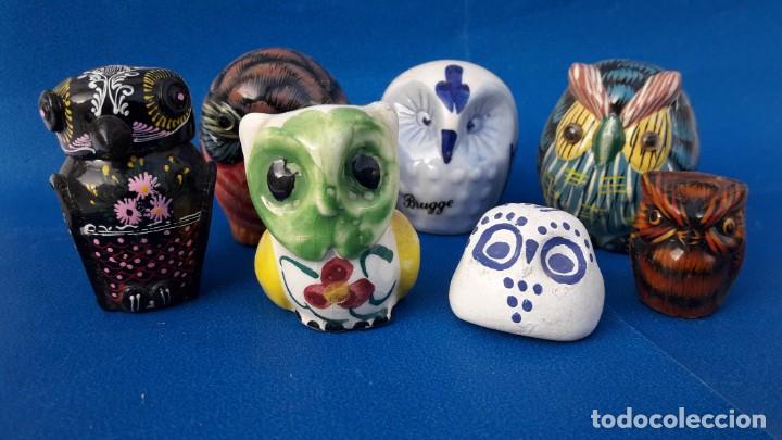 Coleccionismo: CONJUNTO DE 7 BUHOS. - Foto 1