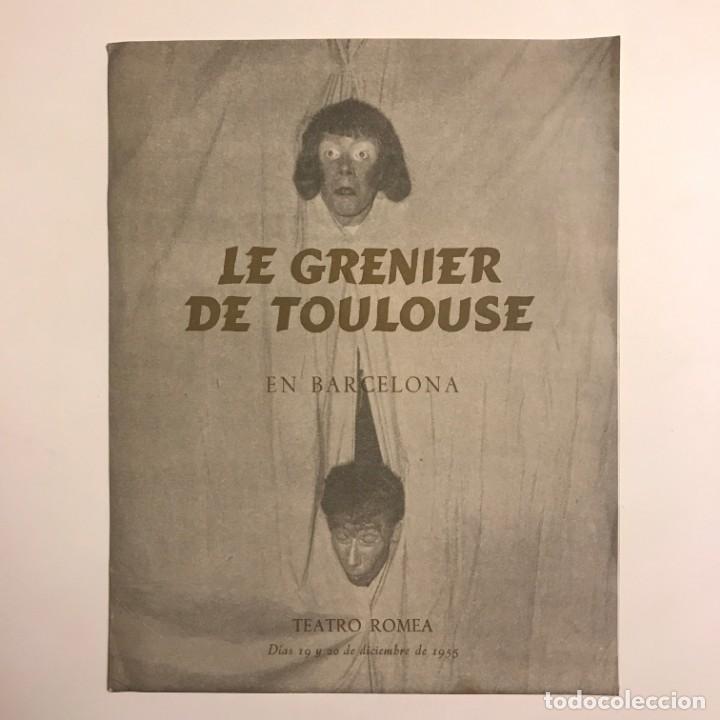 1955 Teatro Romea. Le Grenier de Toulouse en Barcelona 16,8x21,5 cm
