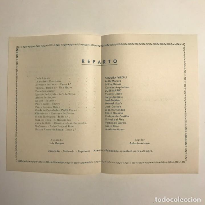 1954 Teatro Romea. Programa de mano. El divino impaciente 11,6x24,6 cm