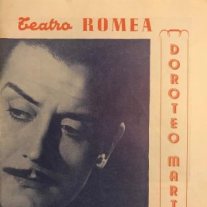 1953 Teatro Romea. Programa de mano. Doroteo Marti 16x22,2 cm