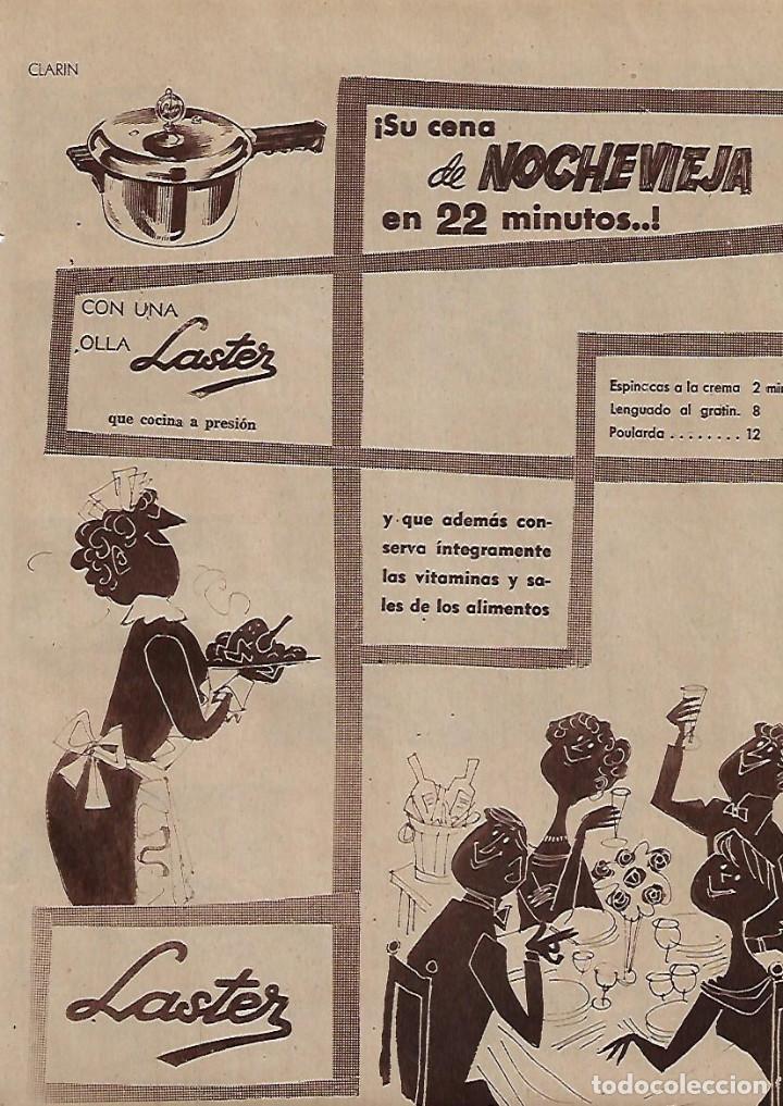 Collezionismo: A&Ntilde;O 1955 RECORTE PRENSA PUBLICIDAD OLLA DE COCINA LASTER