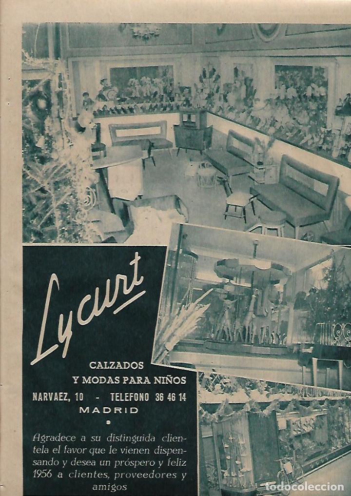 Sammelleidenschaft Papier: A&Ntilde;O 1955 RECORTE PRENSA PUBLICIDAD LYCURT CALZADOS Y MODAS PARA NI&Ntilde;OS MADRID