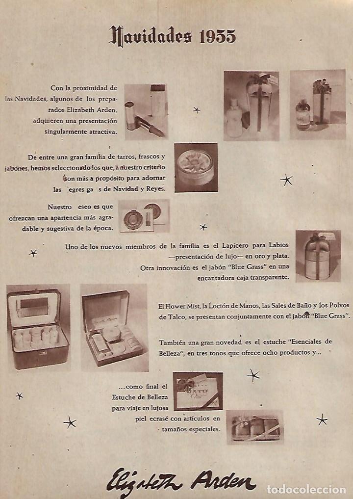 Coleccionismo: A&Ntilde;O 1955 RECORTE PRENSA PUBLICIDAD ESTUCHE MAQUILLAJE COSMETICA ELIZABETH ARDEN REGALO NAVIDAD