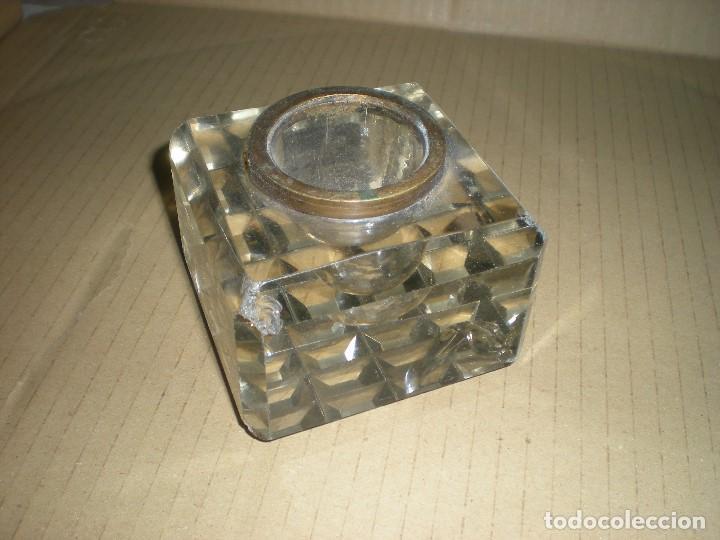 Coleccionismo: TINTERO DE CRISTAL - Foto 2