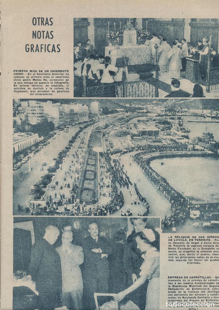 Coleccionismo: A&Ntilde;O 1955 RECORTE PRENSA LLEGADA DE LA RELIQUIA DE SAN IGNACIO DE LOYOLA SANTA CRUZ DE TENERIFE