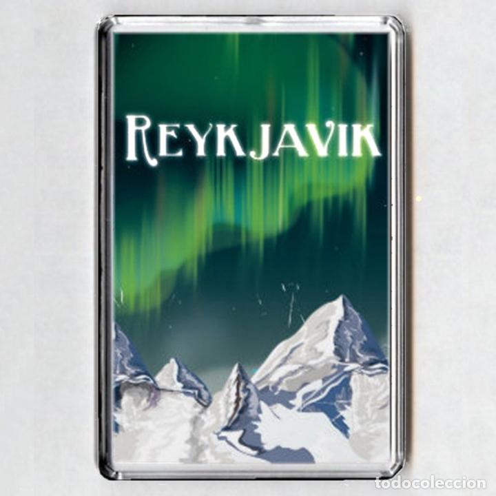Coleccionismo: Iman acrilico NEVERA - Reykjavik - Foto 1