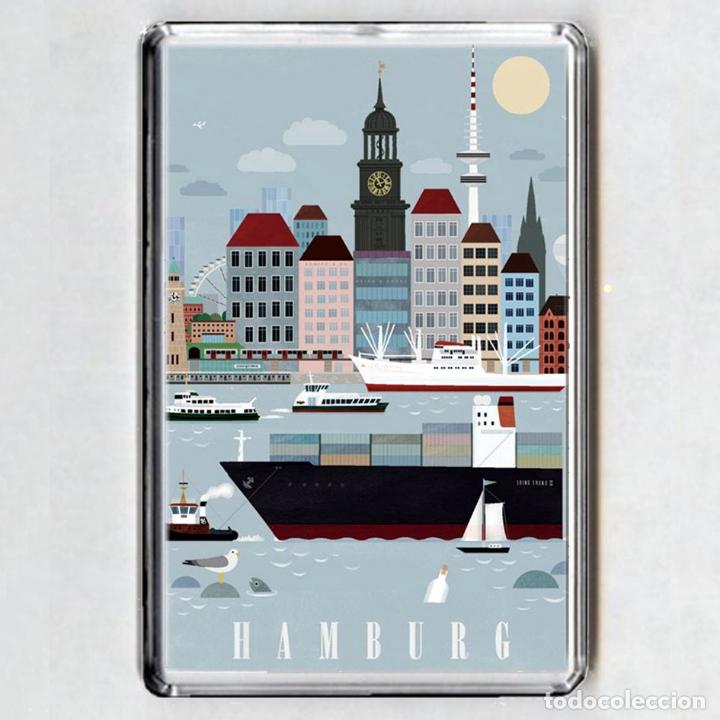 Coleccionismo: Iman acrilico NEVERA - Hamburg - Foto 1